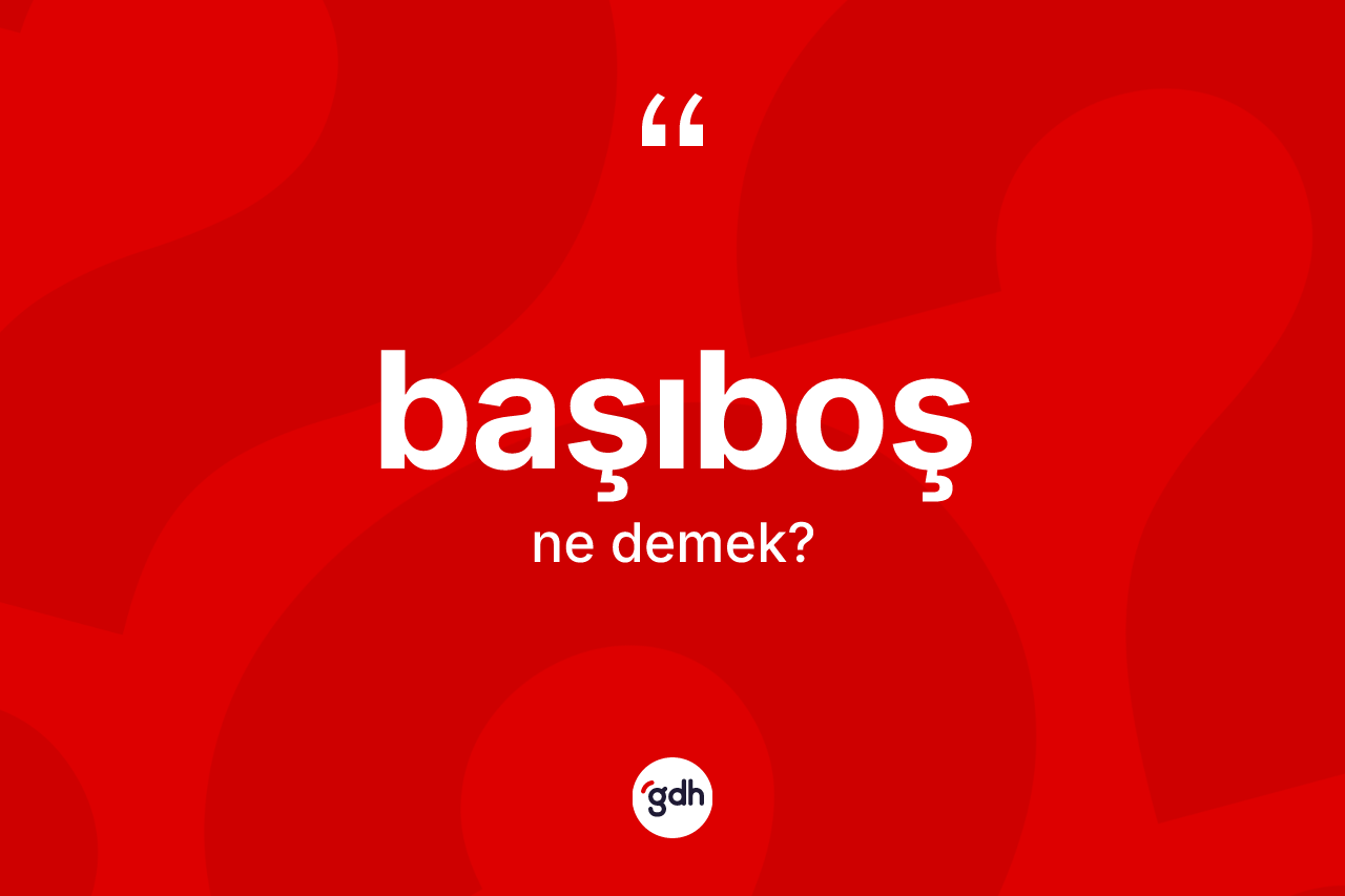 Başıboş kelimesinin tanımı nedir? Başıboşun kısaca tanımı nedir?