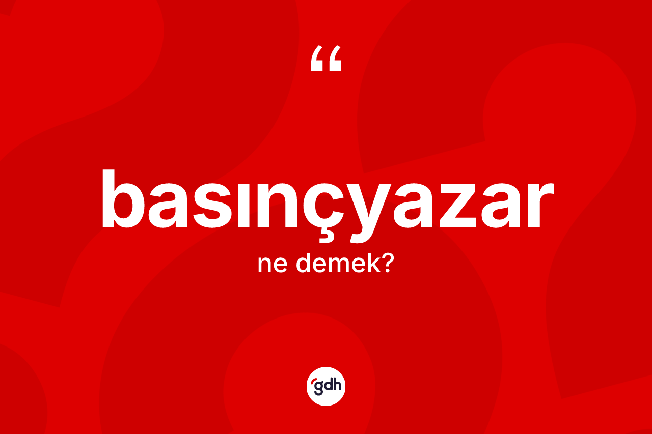 Basınçyazar nedir? Basınçyazarın kısaca tanımı nedir?