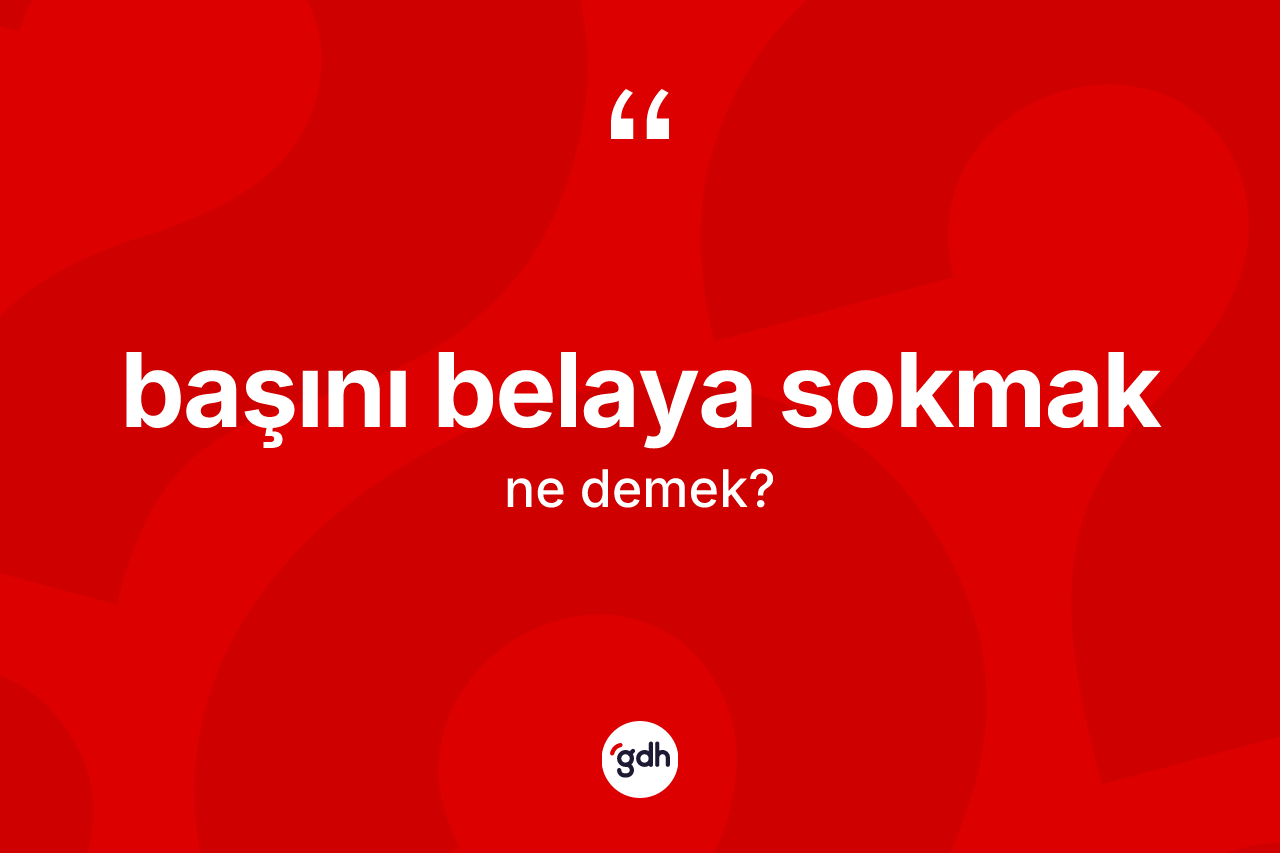 Başını belaya sokmak ifadesi nedir? Başını belaya sokmak ifadesi nerede kullanılır?