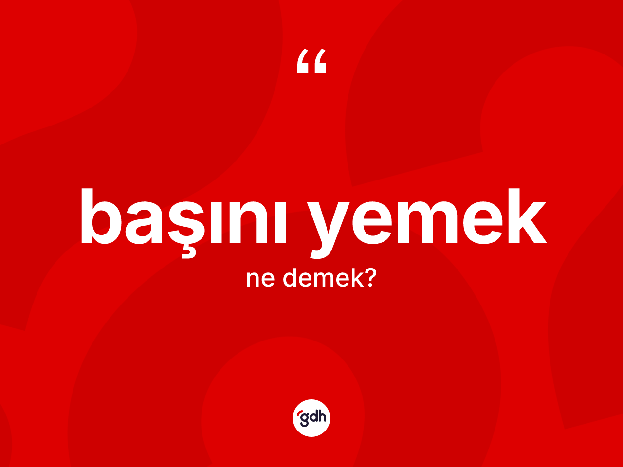 Başını yemek ifadesinin tanımı nedir? Başını yemek ifadesi nerede kullanılır?