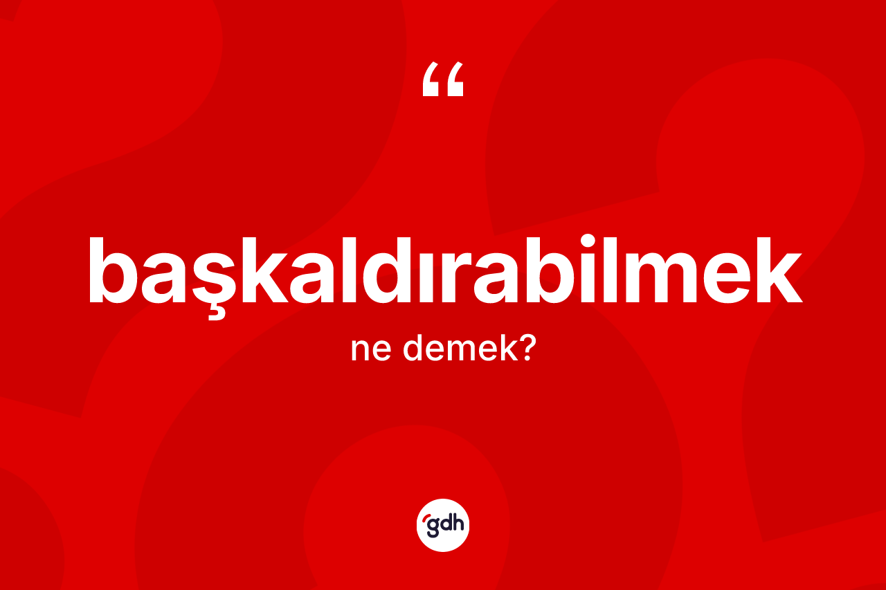 Başkaldırabilmek nedir?