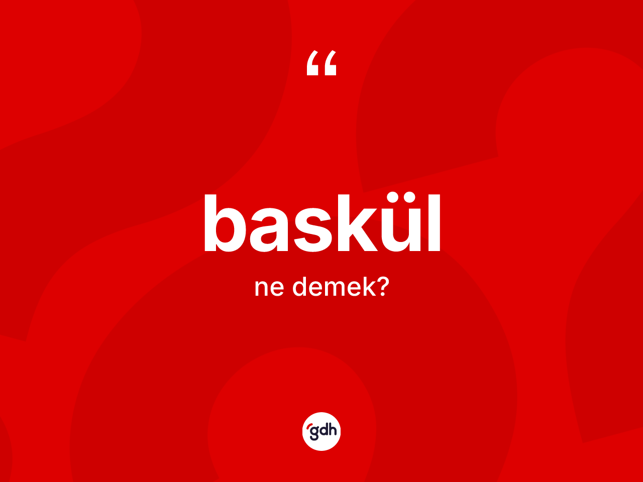 Baskül nedir? Baskül kelimesinin TDK'ya göre açıklaması nedir?