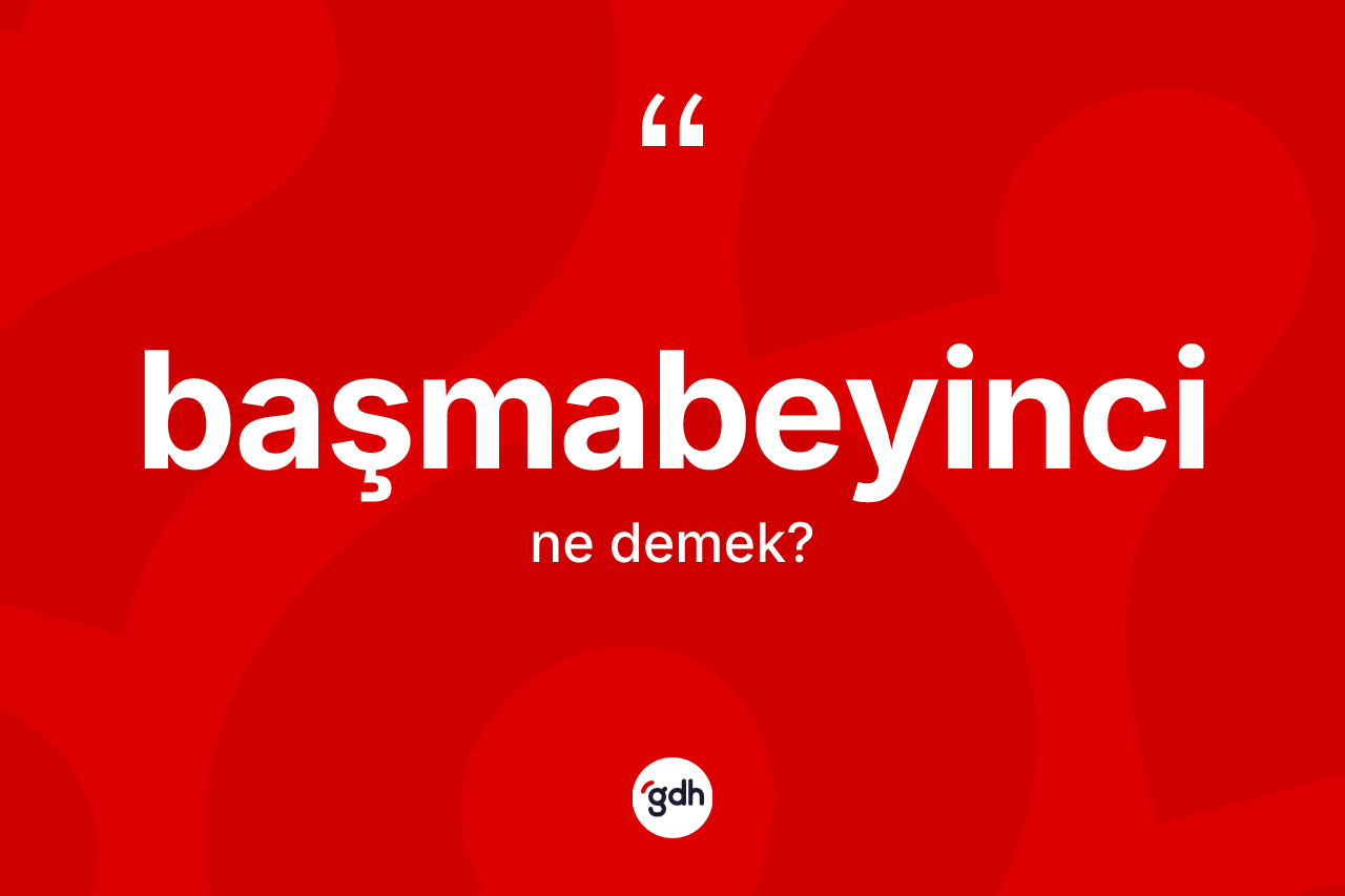 Başmabeyinci kelimesinin anlamı nedir? Başmabeyinci kelimesinin özellikleri nelerdir?