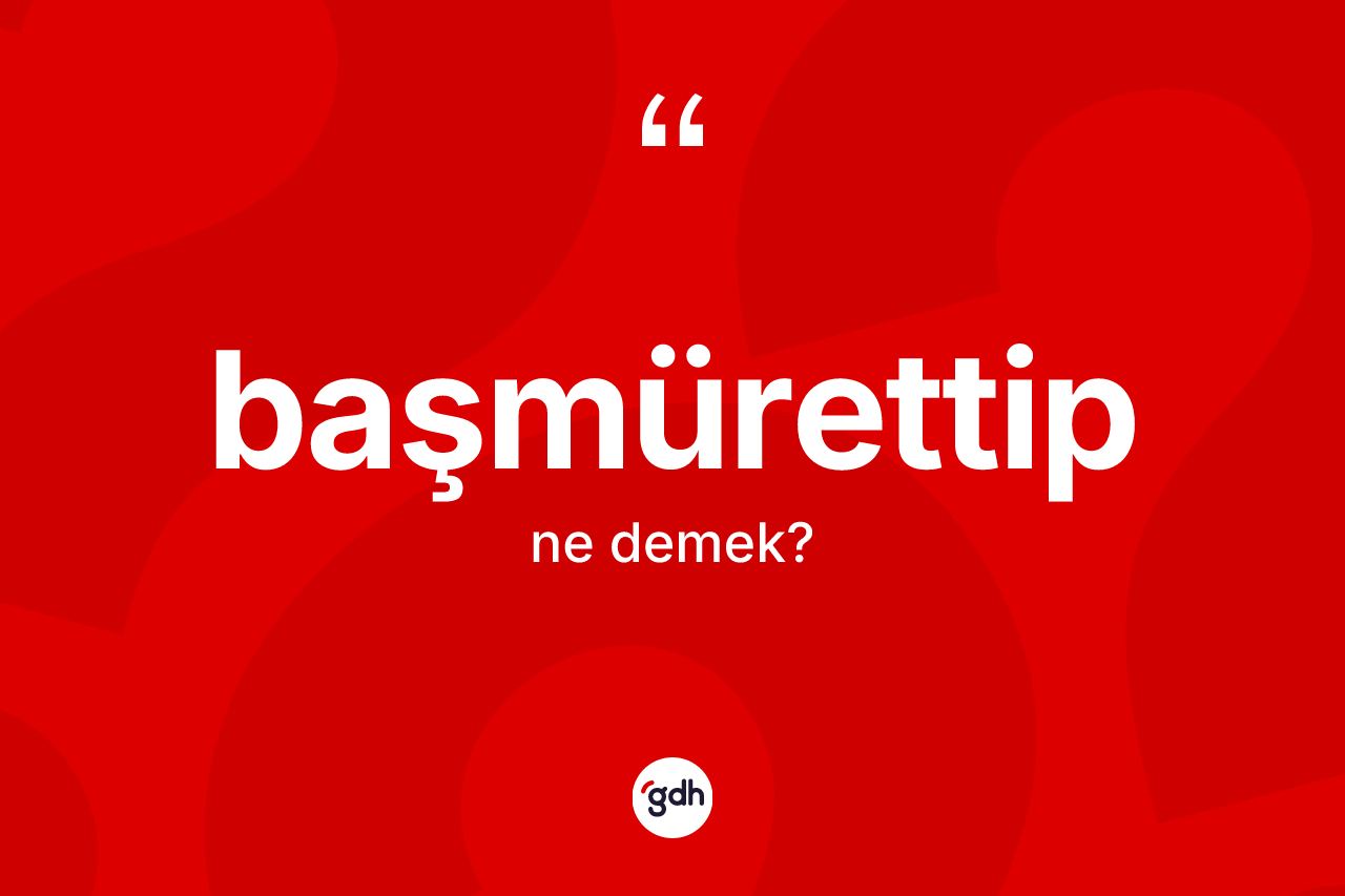Başmürettip kelimesi ne anlama gelir? Başmürettibin sözlükteki anlamı nedir?