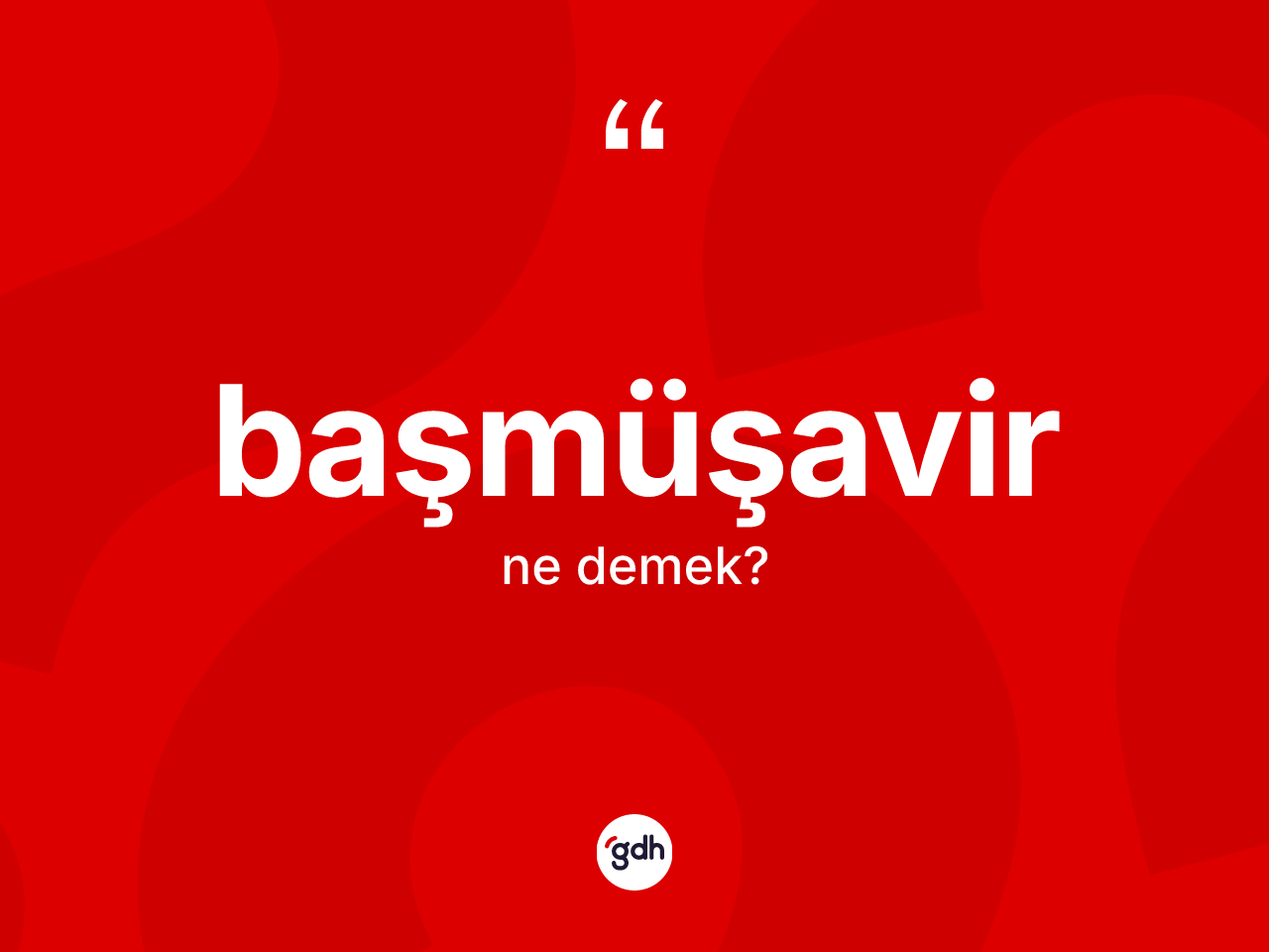 Başmüşavir kelimesi ne demek? Başmüşavir kelimesinin TDK anlamı nedir?