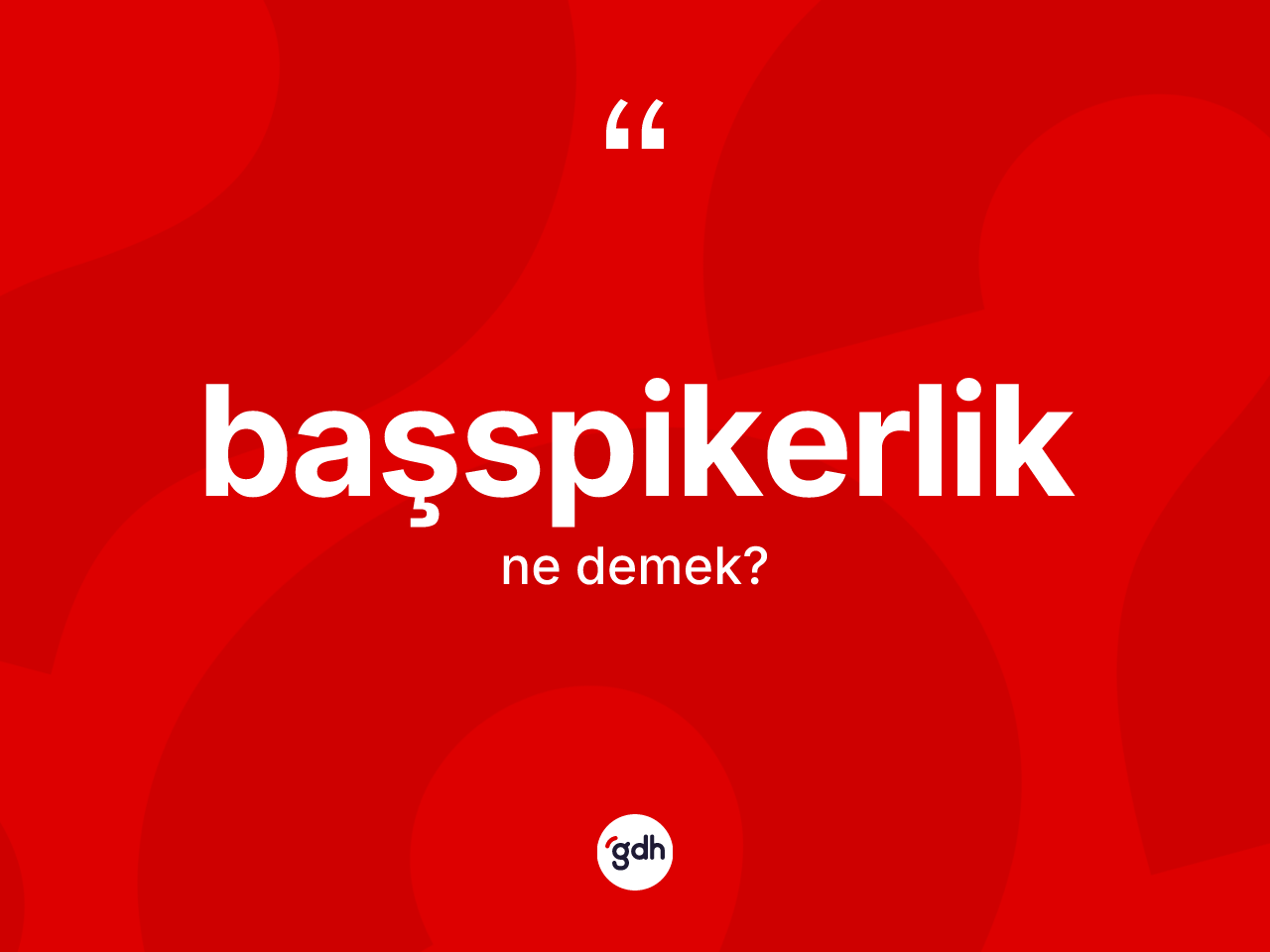 Başspikerlik kelimesinin anlamı nedir? Başspikerlik kelimesinin kaç farklı anlamı var?