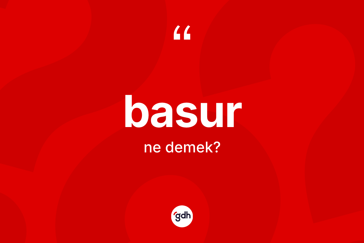 Basur kelimesinin anlamı nedir? Basurun TDK'ya göre anlamı nedir?