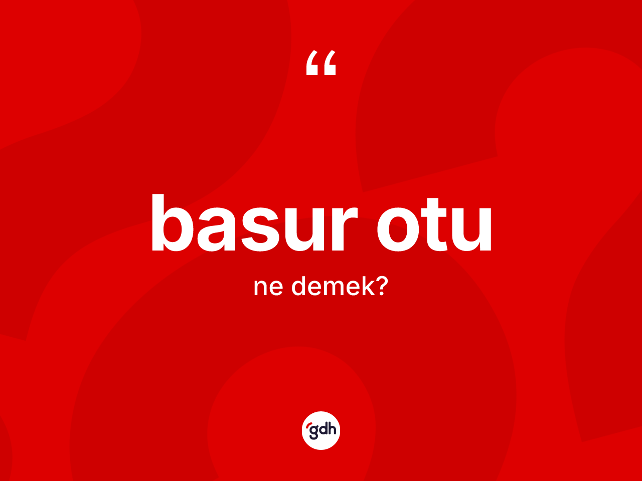 Basur otu kelimesi ne demek? Basur otunun sözlükteki anlamı nedir?