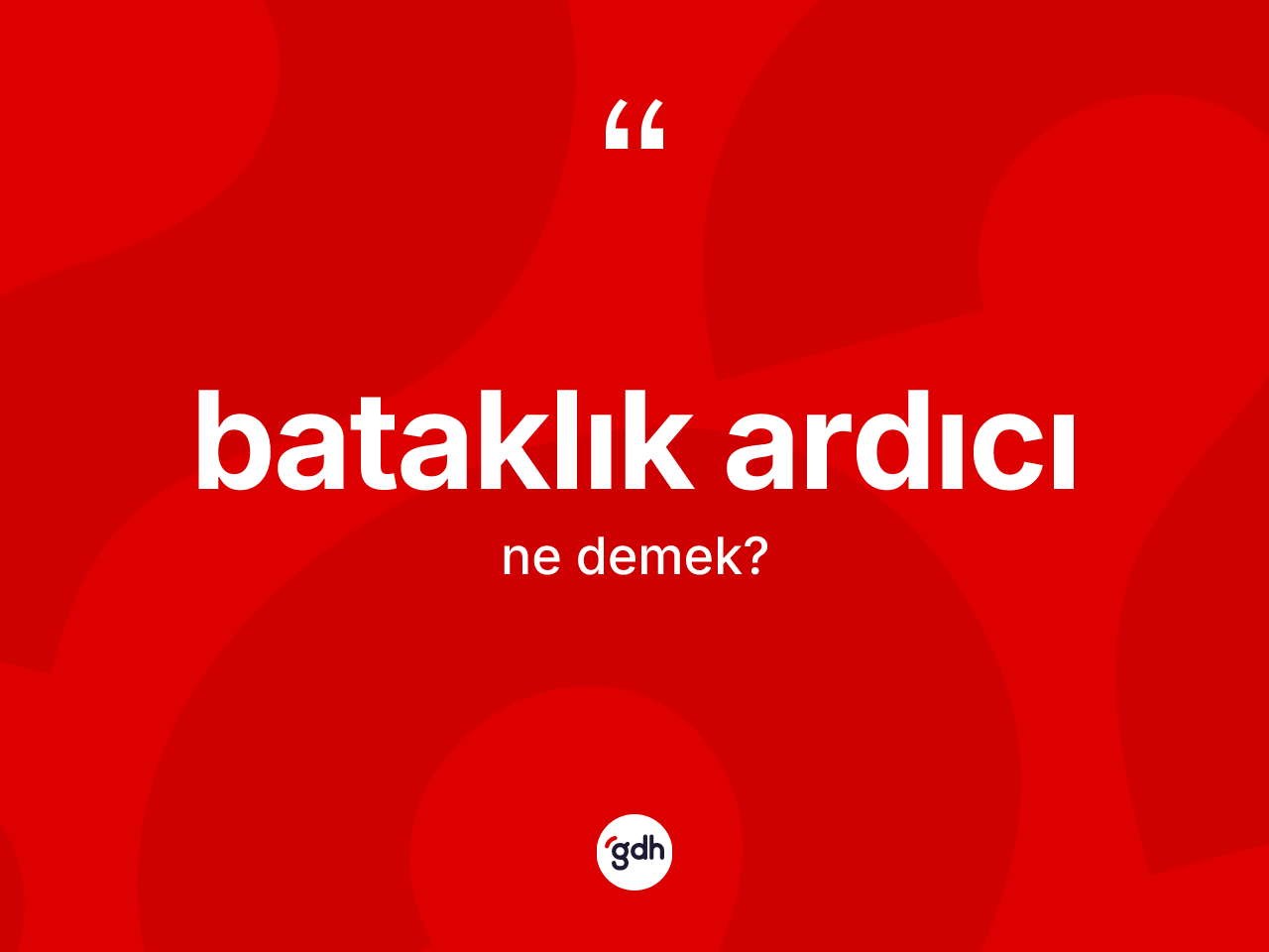 Bataklık ardıcı kelimesi ne demek? Bataklık ardıcı kelimesinin özellikleri nelerdir?