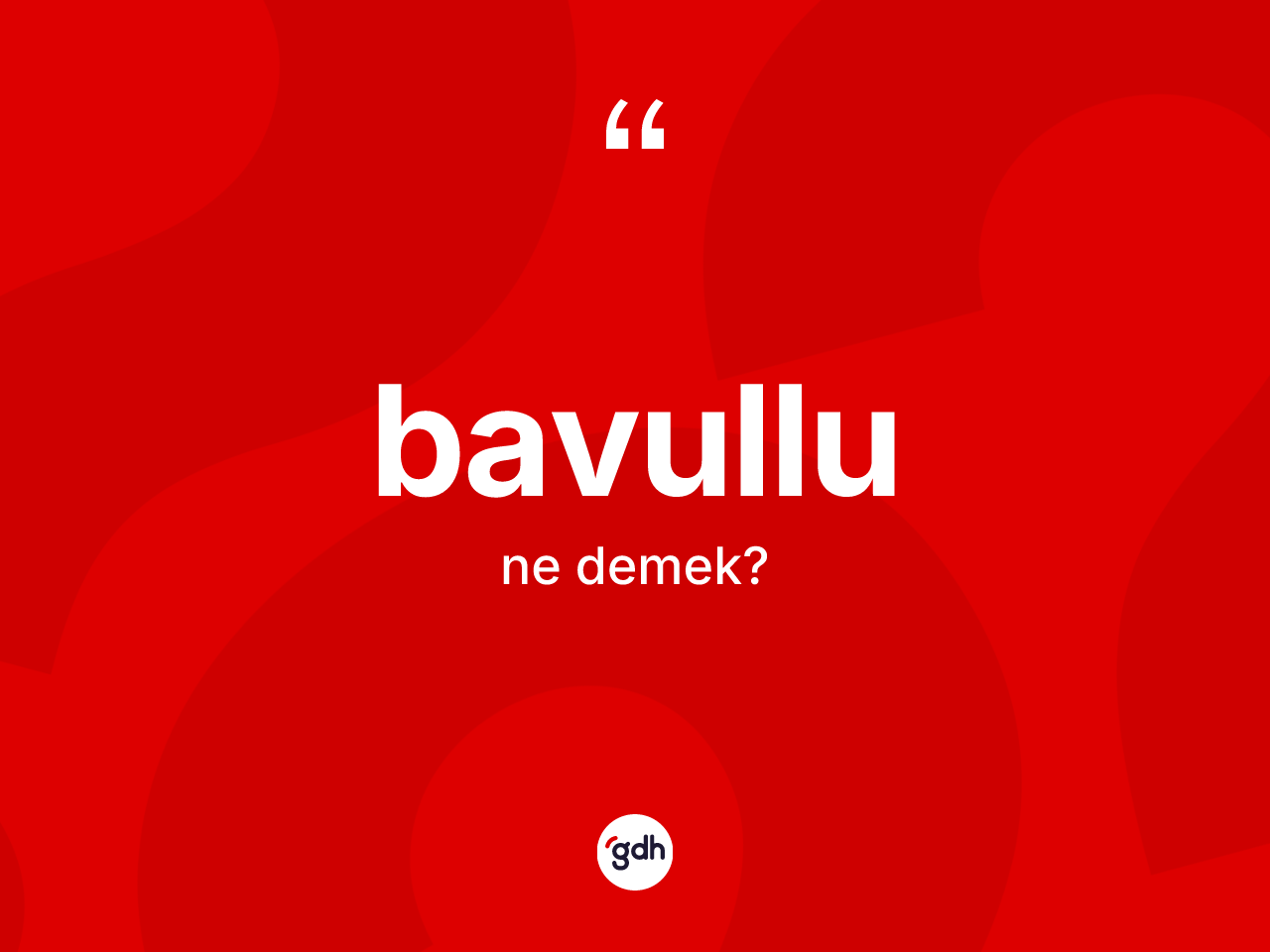 Bavullu ne demek? Bavullunun TDK'ya göre anlamı nedir?