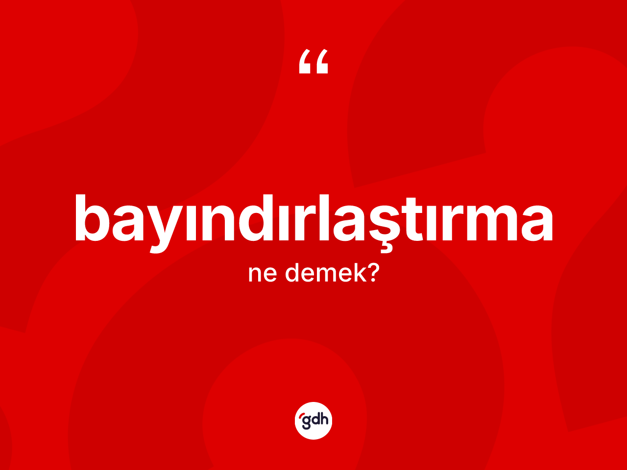Bayındırlaştırma kelimesi ne anlama gelir? Bayındırlaştırmanın TDK'ya göre anlamı nedir?