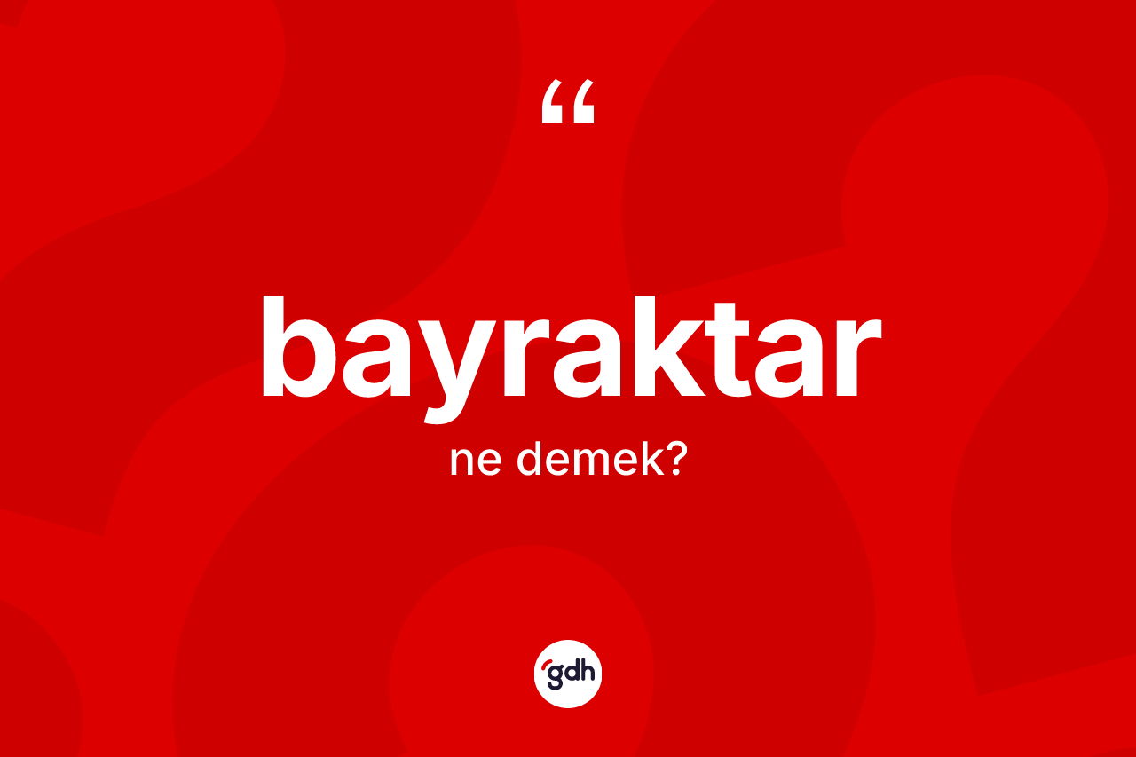 Bayraktar kelimesinin sözlükteki tanımı nedir? Bayraktar kelimesinin özellikleri nelerdir?