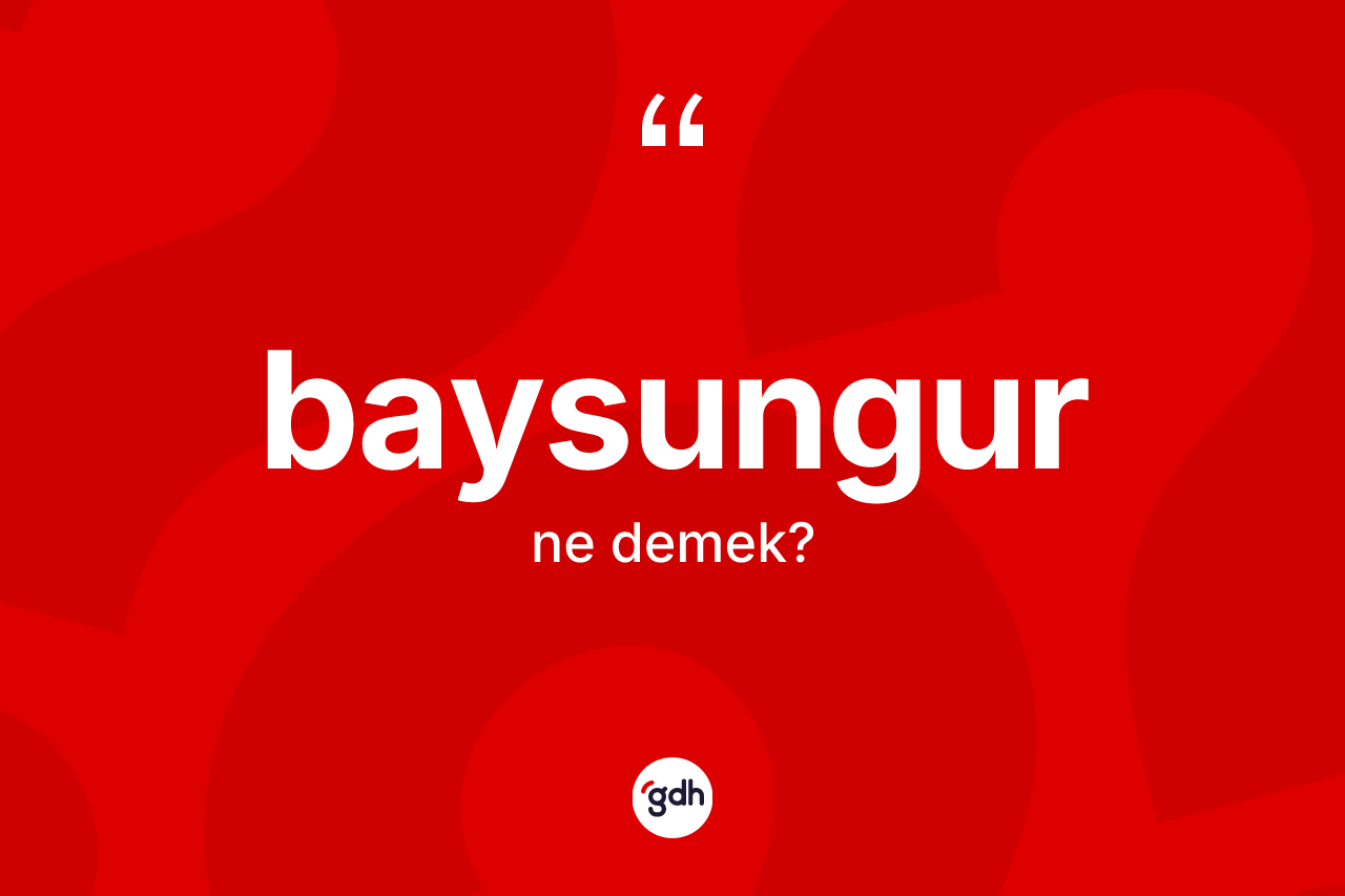 Baysungur ne demek? Baysungur kelimesinin TDK anlamı nedir?