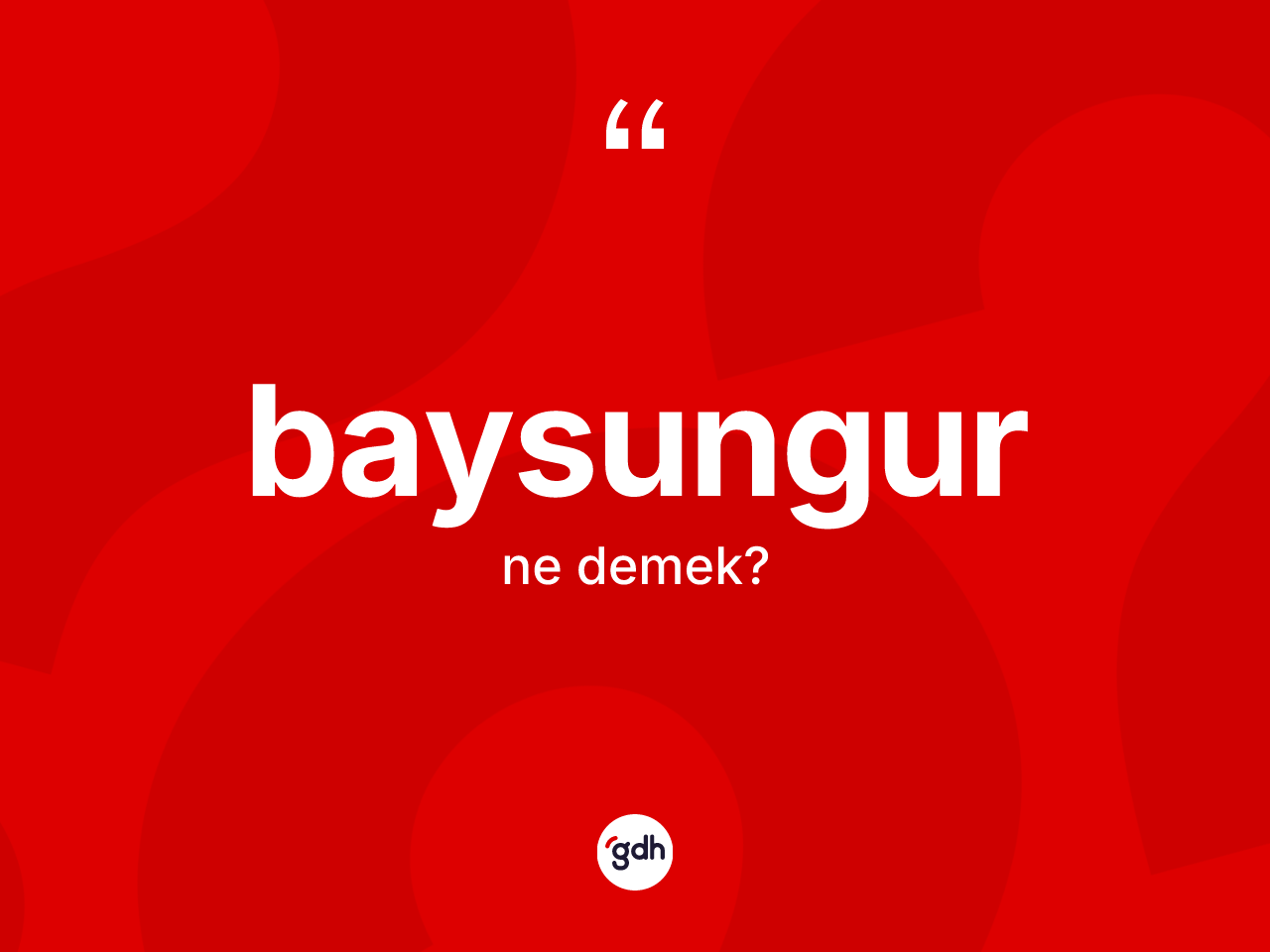 Baysungur ne demek? Baysungur kelimesinin TDK anlamı nedir?
