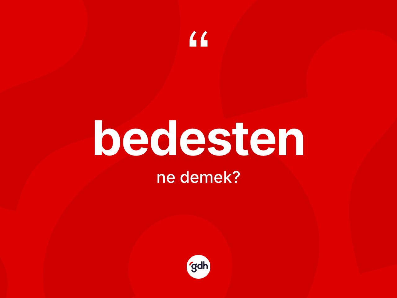 Bedesten kelimesinin tanımı nedir? Bedestenin TDK'ya göre anlamı nedir?