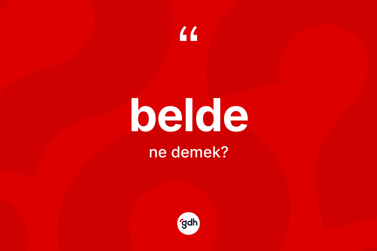 Belde kelimesinin tanımı nedir? Beldenin TDK'ya göre anlamı nedir?