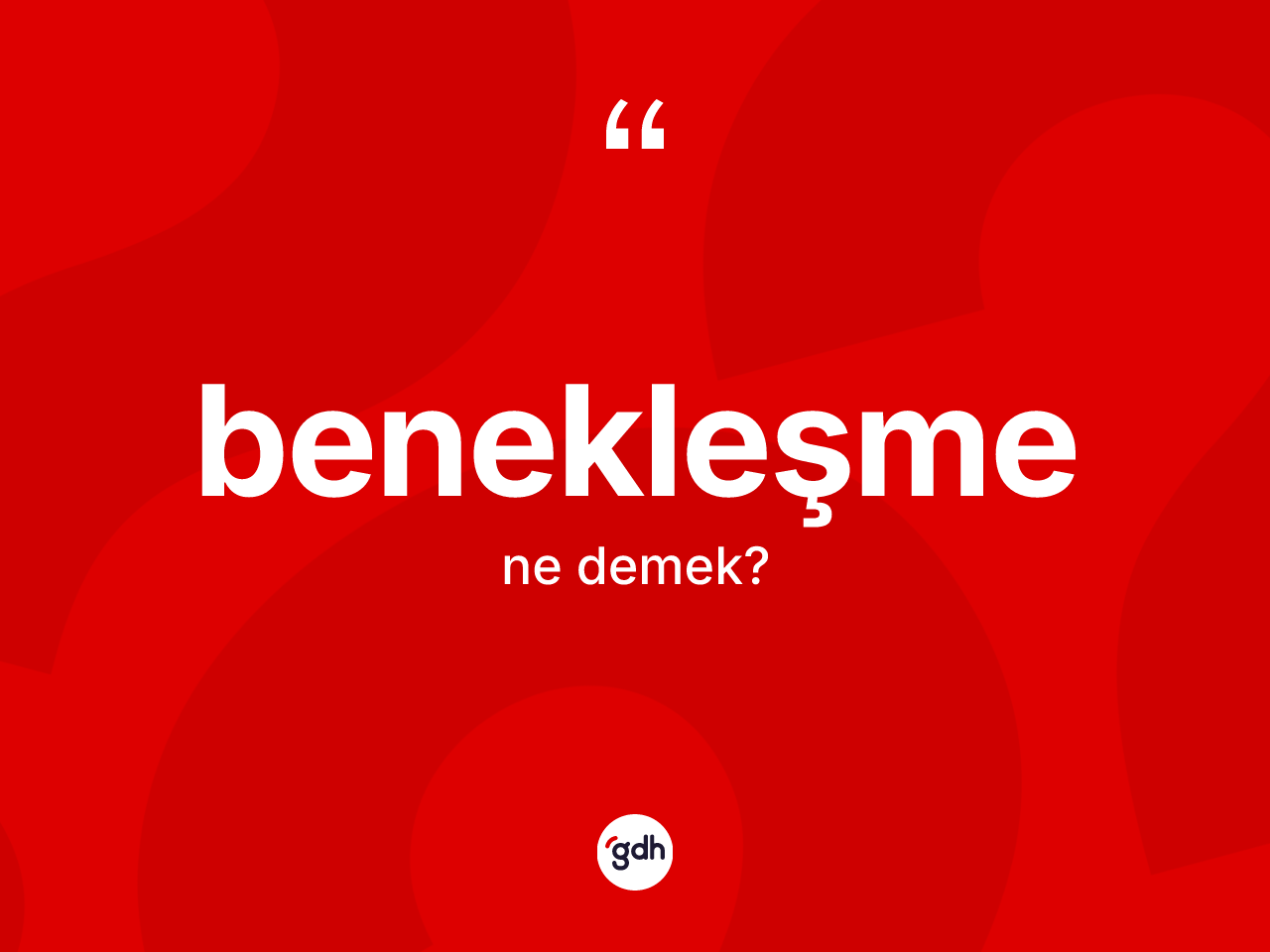 Benekleşme ne demek? Benekleşmenin TDK'ya göre anlamı nedir?