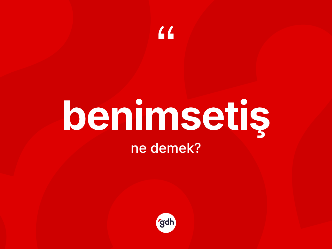 Benimsetiş kelimesinin anlamı nedir? Benimsetişin sözlükteki anlamı nedir?