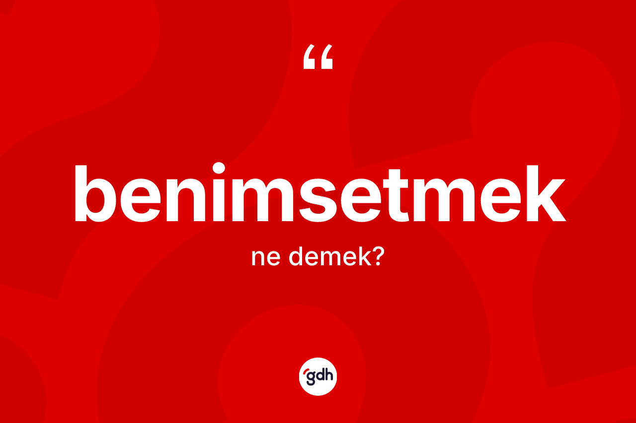 Benimsetmek kelimesinin sözlükteki tanımı nedir? Benimsetmek kelimesinin kaç farklı anlamı var?