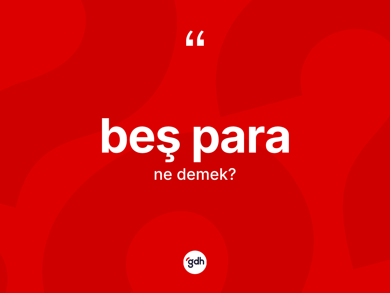 Beş para kelimesinin tanımı nedir? Beş paranın TDK'ya göre anlamı nedir?