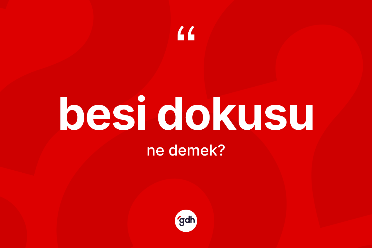 Besi dokusu kelimesi nedir? Besi dokusunun TDK'ya göre anlamı nedir?