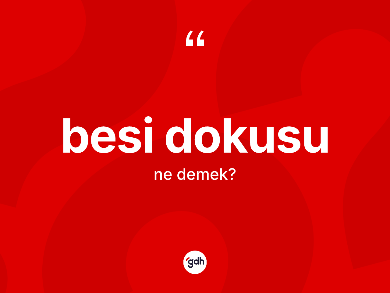 Besi dokusu kelimesi nedir? Besi dokusunun TDK'ya göre anlamı nedir?