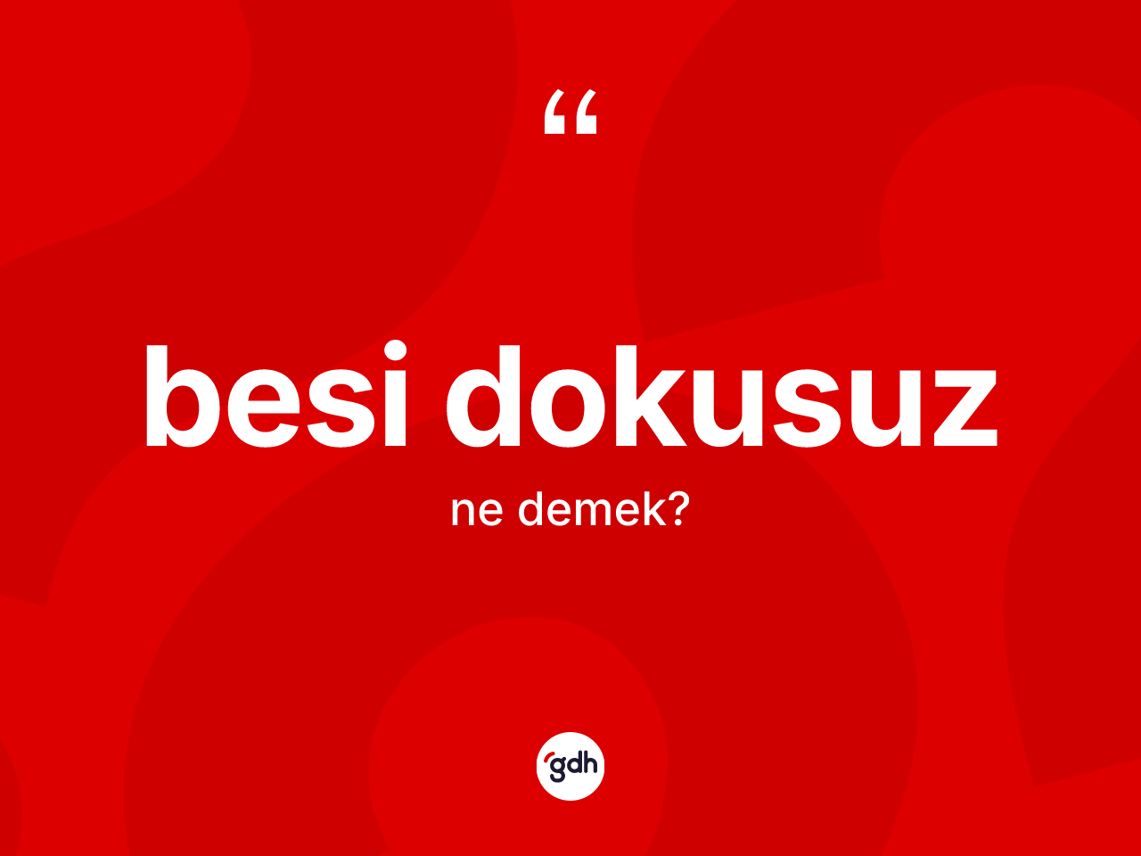 Besi dokusuz ne demek? Besi dokusuz kelimesinin TDK'ya göre açıklaması nedir?