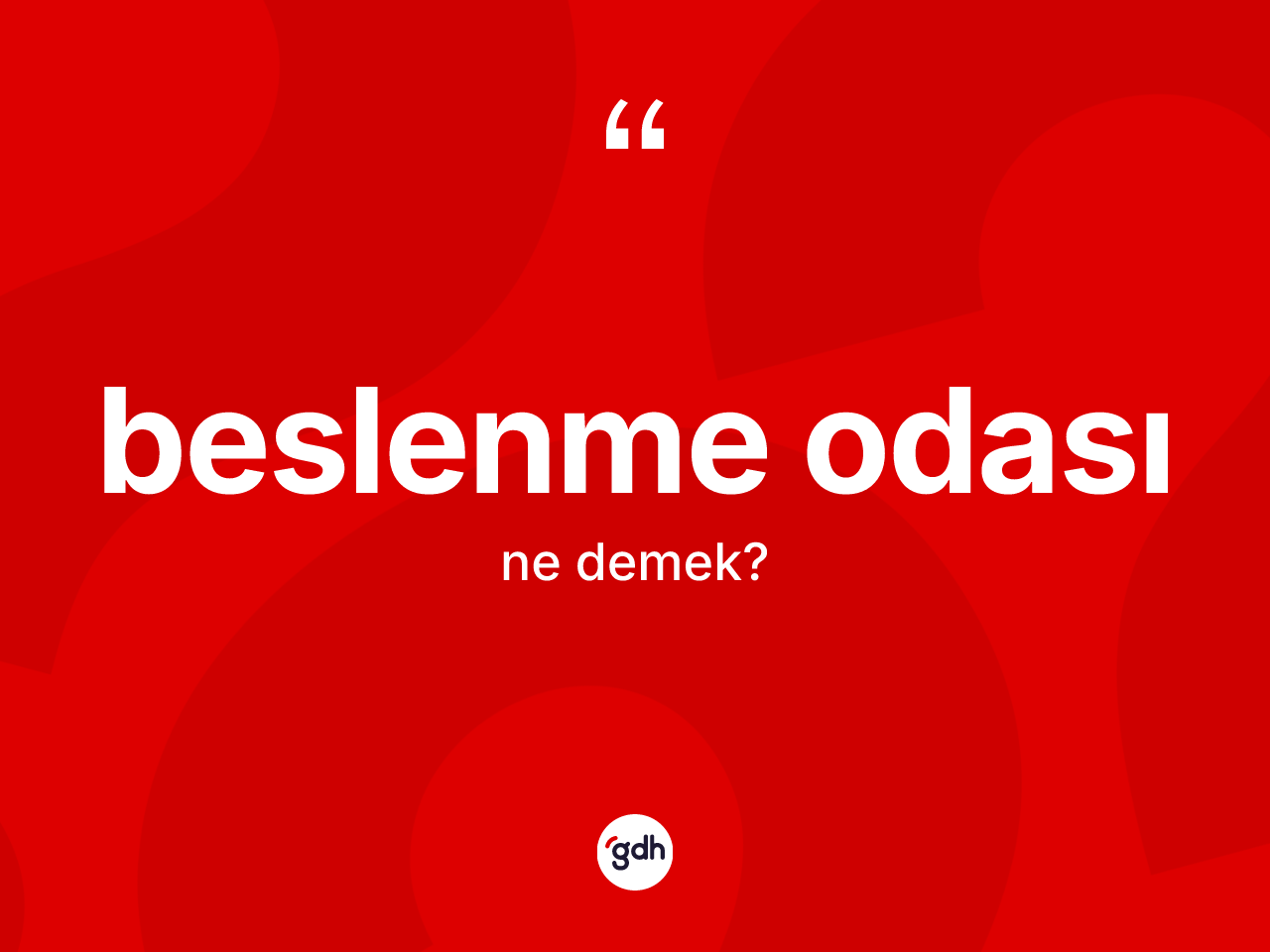 Beslenme odası kelimesinin sözlükteki tanımı nedir? Beslenme odasının halk arasındaki kullanımı nasıldır?