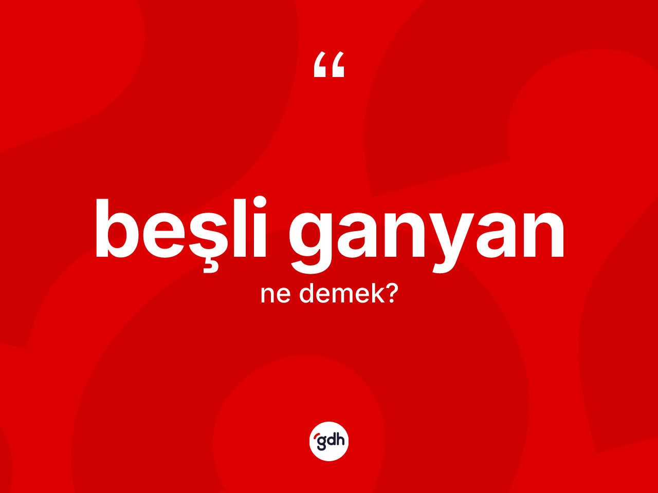 Beşli ganyan kelimesinin tanımı nedir? Beşli ganyanın TDK'ya göre anlamı nedir?