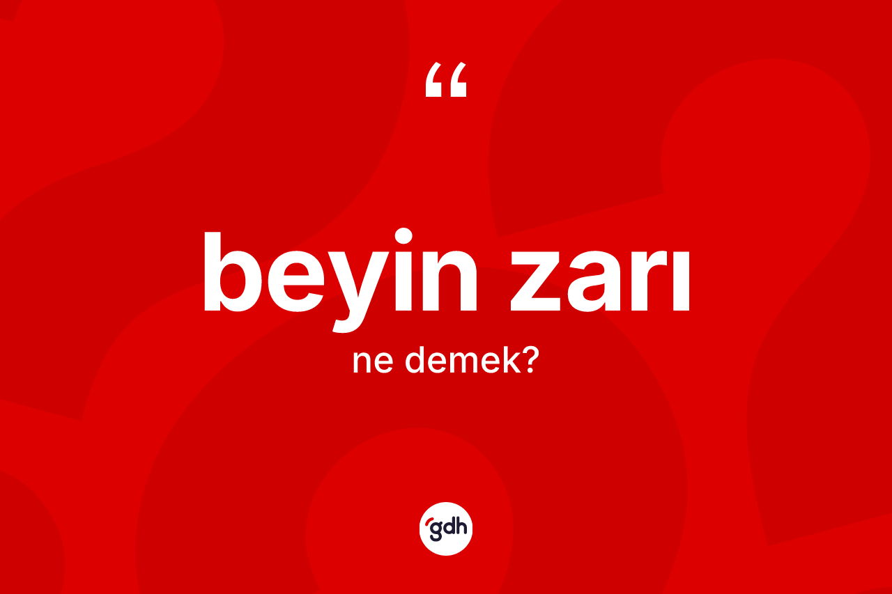 Beyin zarı nedir? Beyin zarı kelimesinin özellikleri nelerdir?