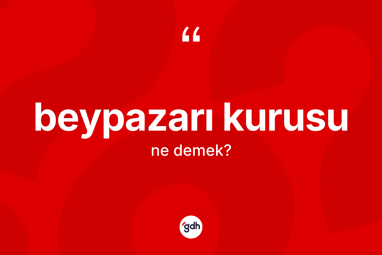 Beypazarı kurusu kelimesi nedir? Beypazarı kurusunun TDK'ya göre anlamı nedir?