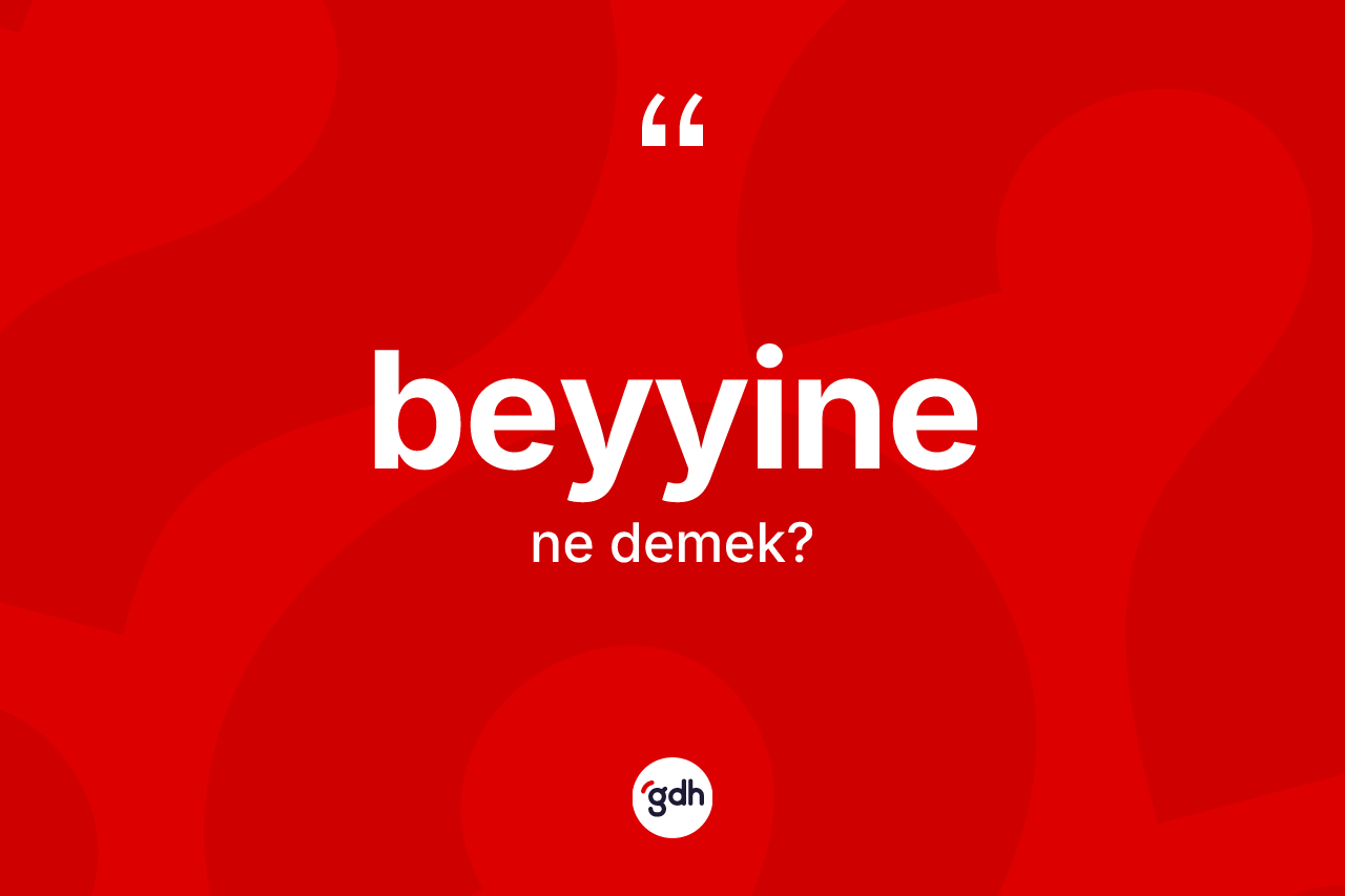 Beyyine kelimesi ne anlama gelir? Beyyine kelimesinin kaç farklı anlamı var?