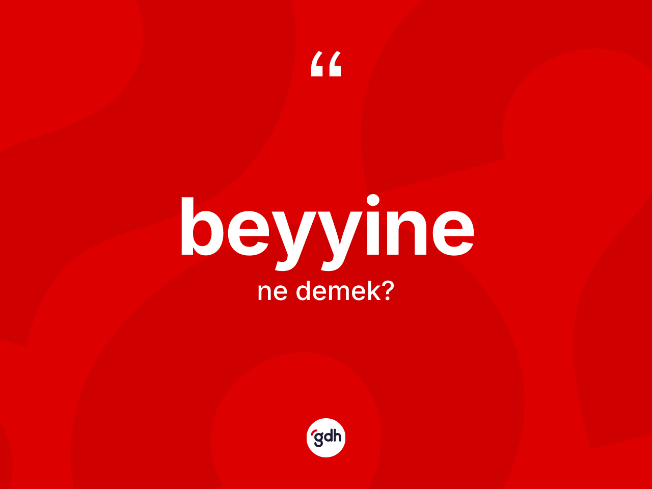 Beyyine kelimesi ne anlama gelir? Beyyine kelimesinin kaç farklı anlamı var?