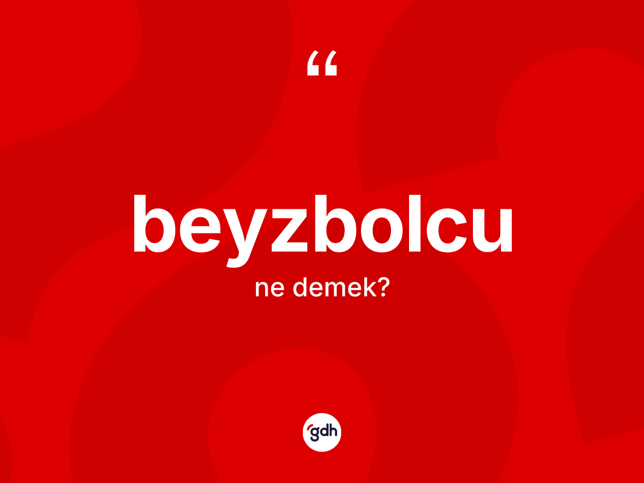 Beyzbolcu kelimesi nedir? Beyzbolcunun TDK'ya göre anlamı nedir?