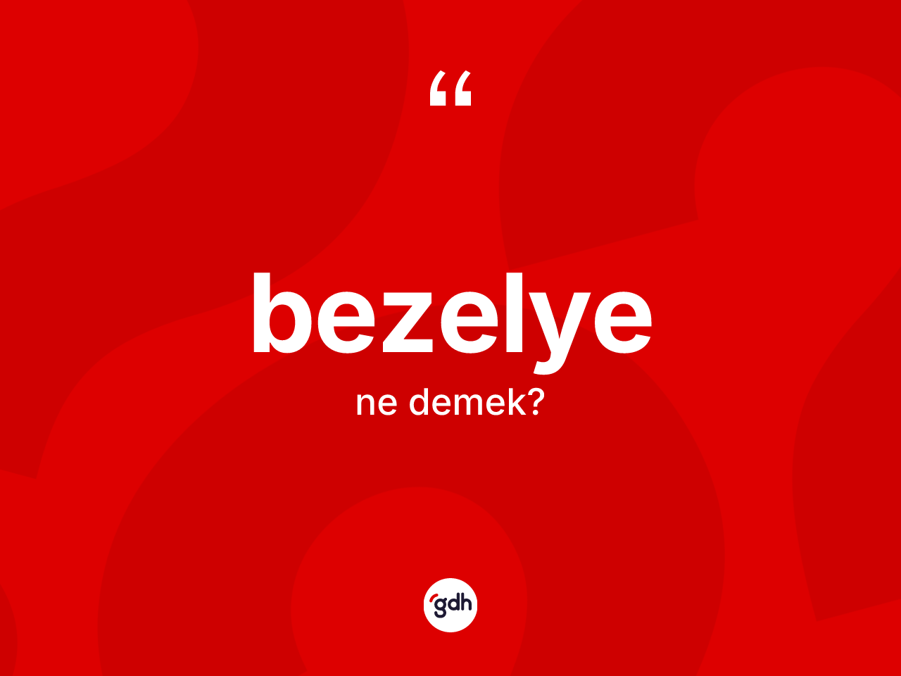 Bezelye ne anlama gelir? Bezelyenin TDK'ya göre anlamı nedir?