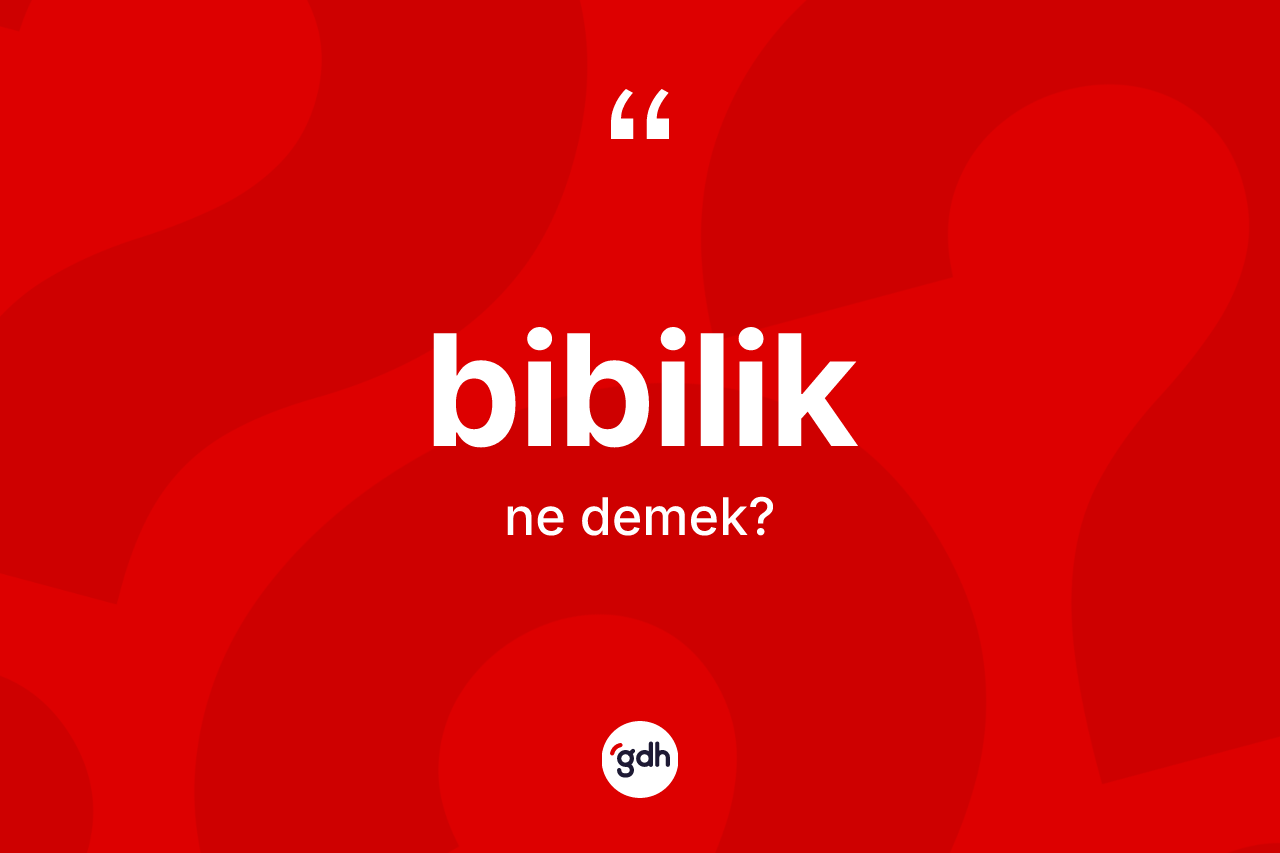 Bibilik kelimesi nedir? Bibiliğin halk arasındaki kullanımı nasıldır?