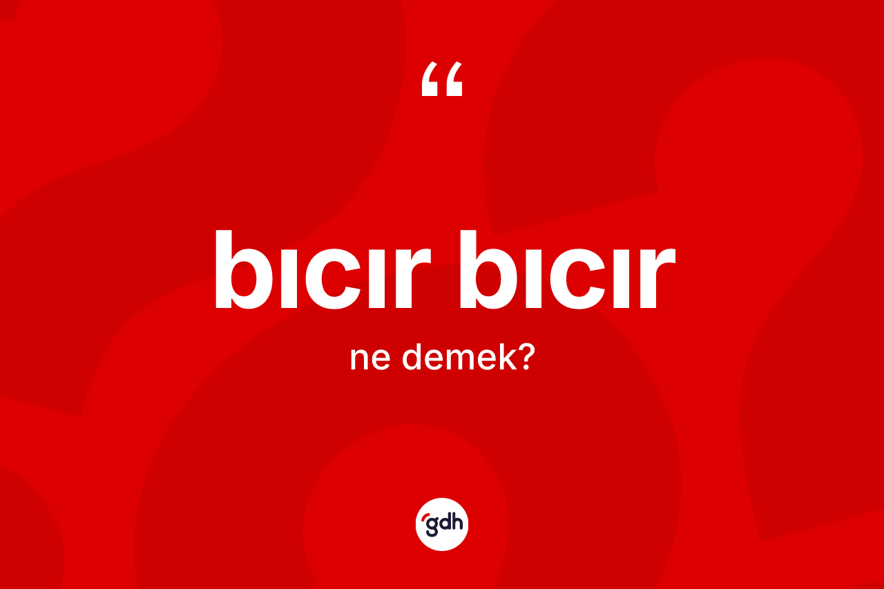 Bıcır bıcır kelimesi ne demek? Bıcır bıcırın TDK'ya göre anlamı nedir?