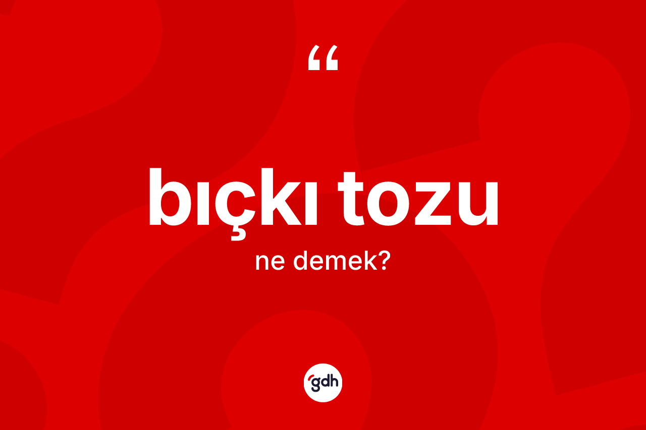 Bıçkı tozu nedir?