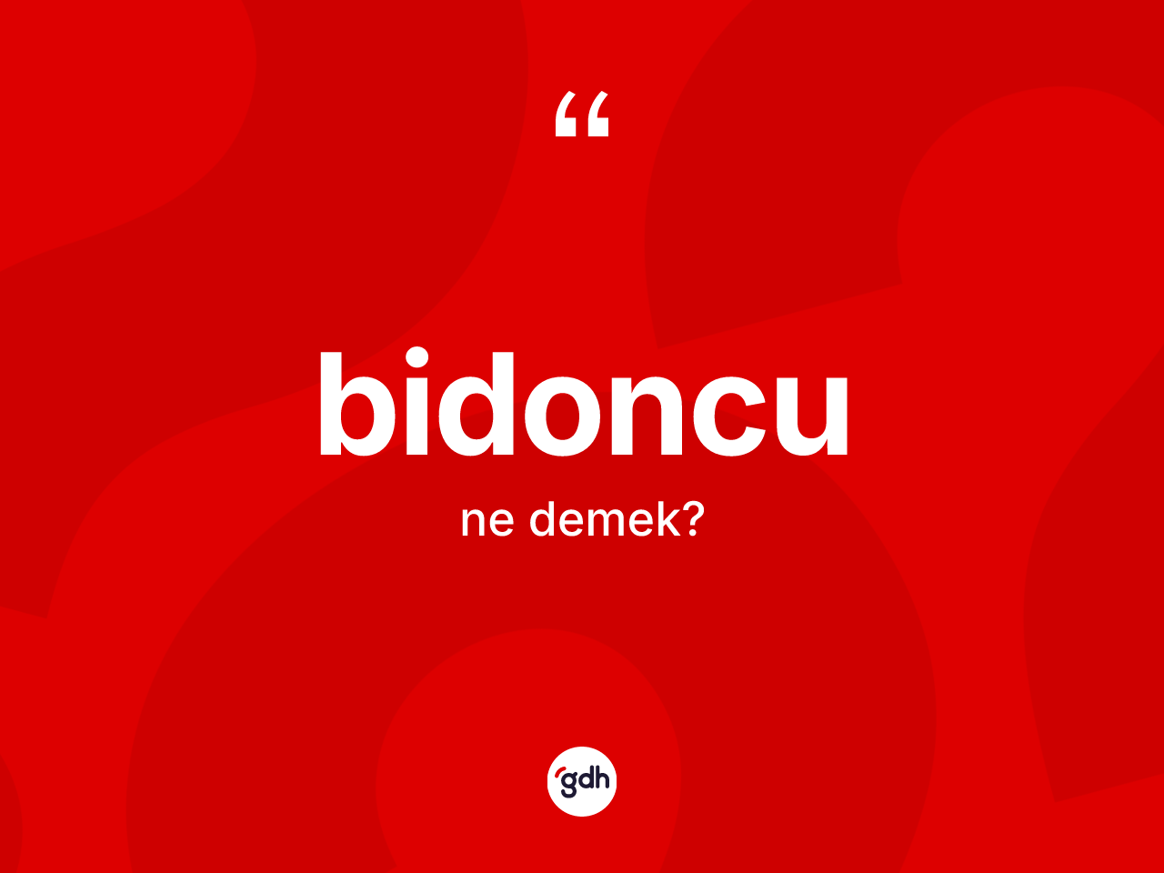 Bidoncu ne anlama gelir? Bidoncunun TDK'ya göre anlamı nedir?