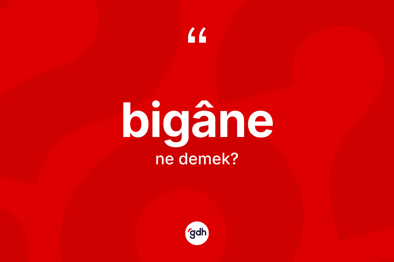 Bigâne kelimesinin sözlükteki tanımı nedir? Bigâne kelimesinin TDK'ya göre açıklaması nedir?