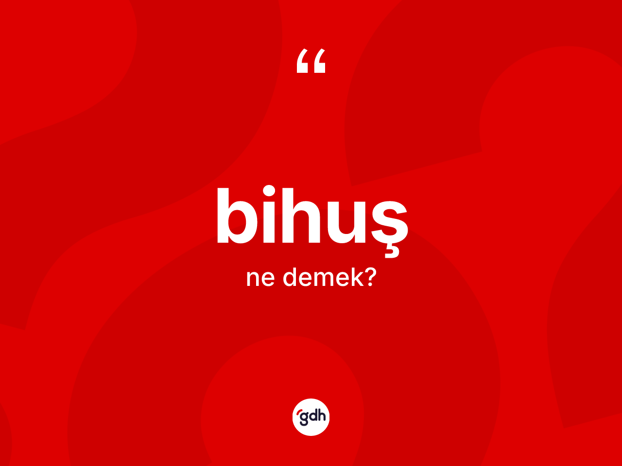 Bihuş ne anlama gelir? Bihuşun TDK'ya göre anlamı nedir?