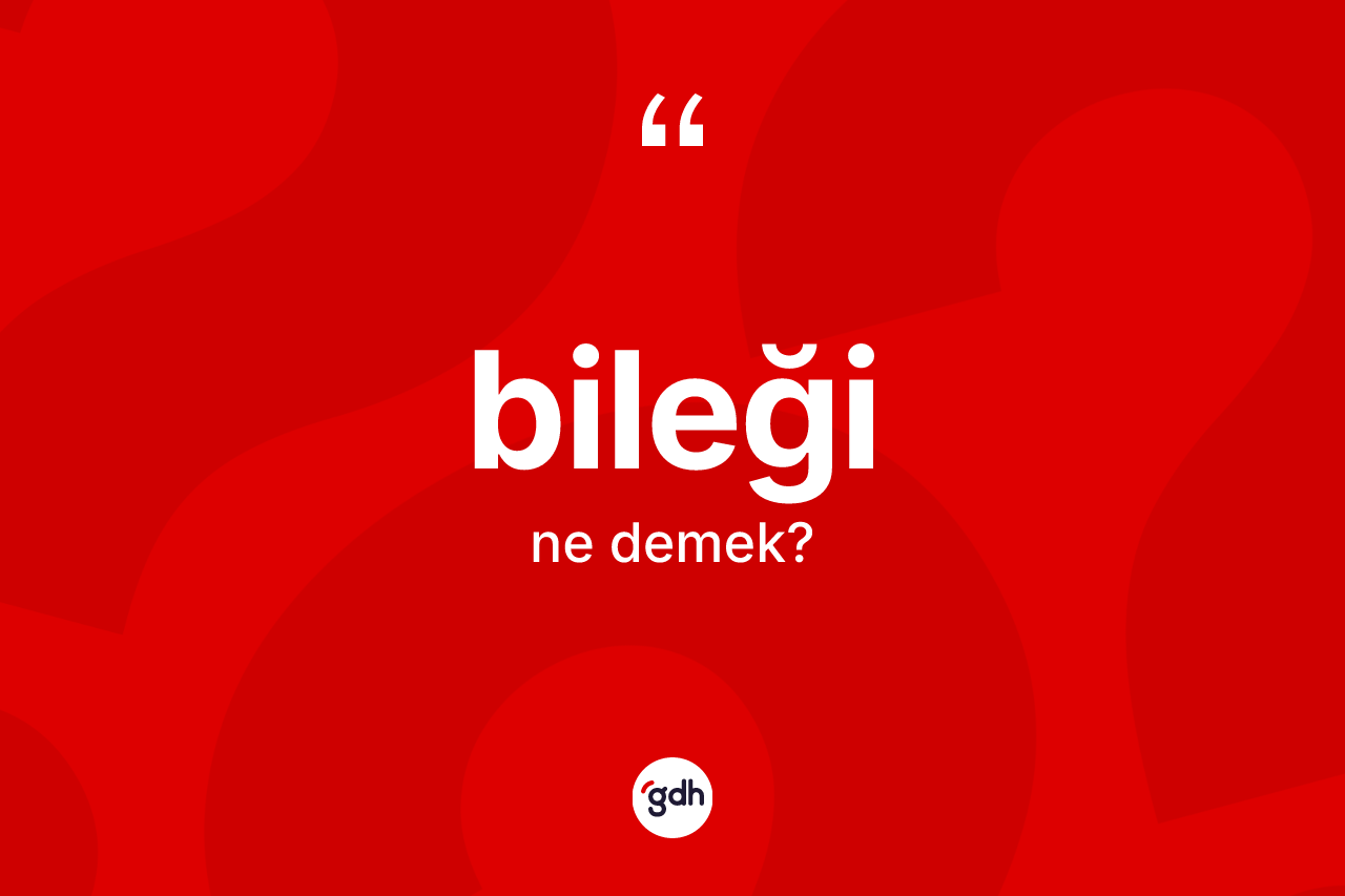 Bileği kelimesinin tanımı nedir?