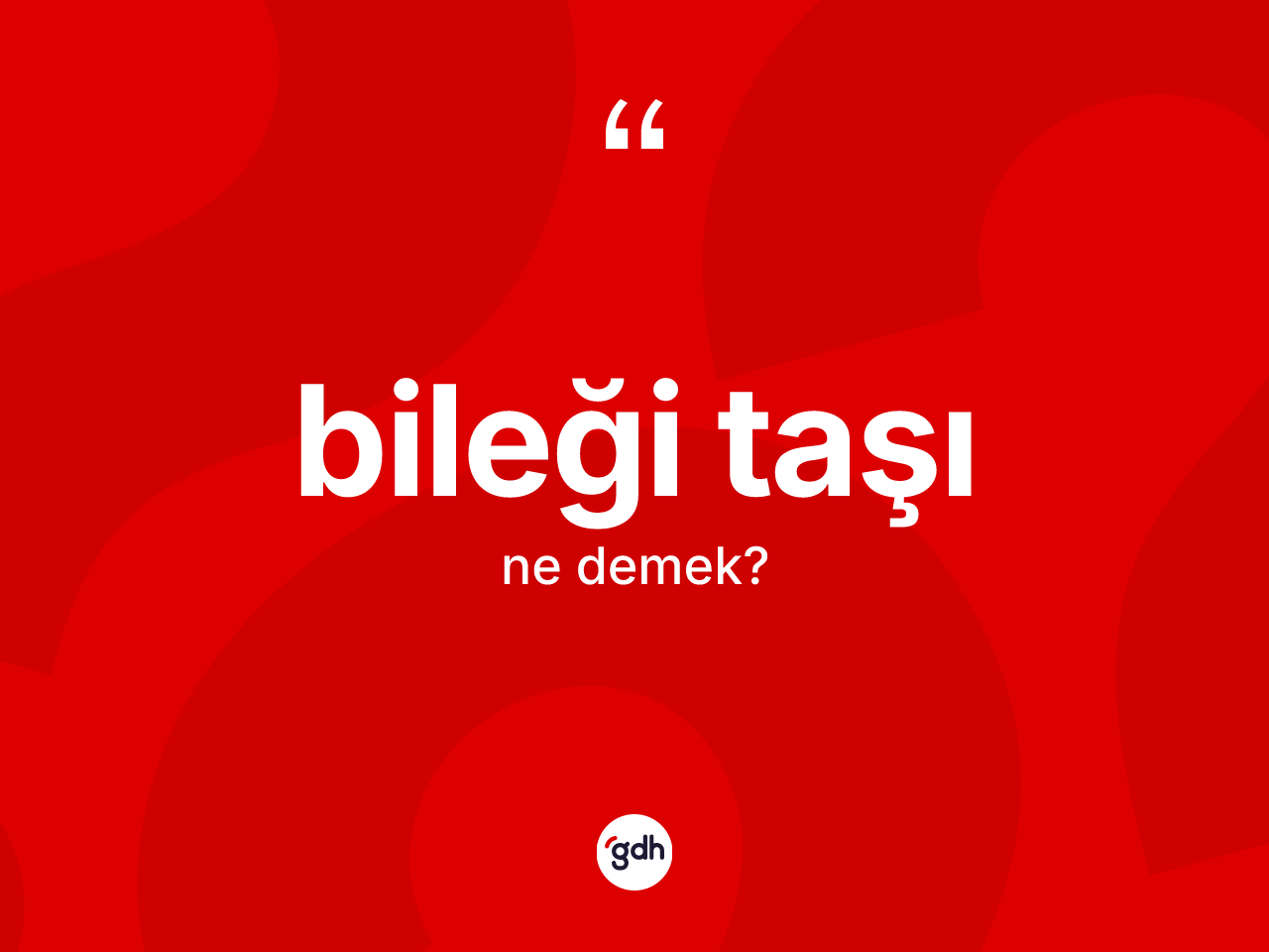 Bileği taşı nedir? Bileği taşı kelimesinin TDK anlamı nedir?