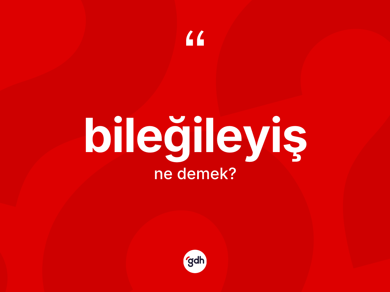 Bileğileyiş kelimesi ne demek? Bileğileyiş kelimesinin özellikleri nelerdir?