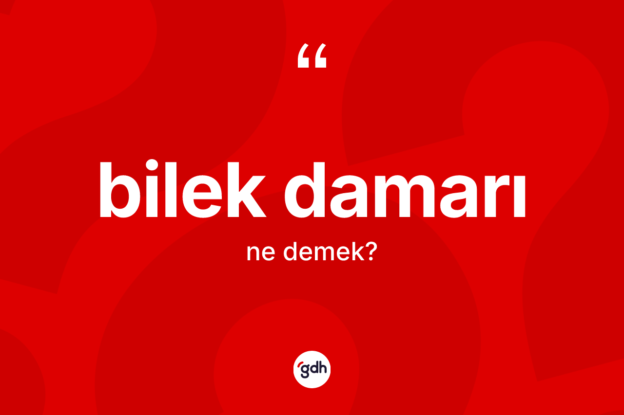 Bilek damarı kelimesi ne anlama gelir?