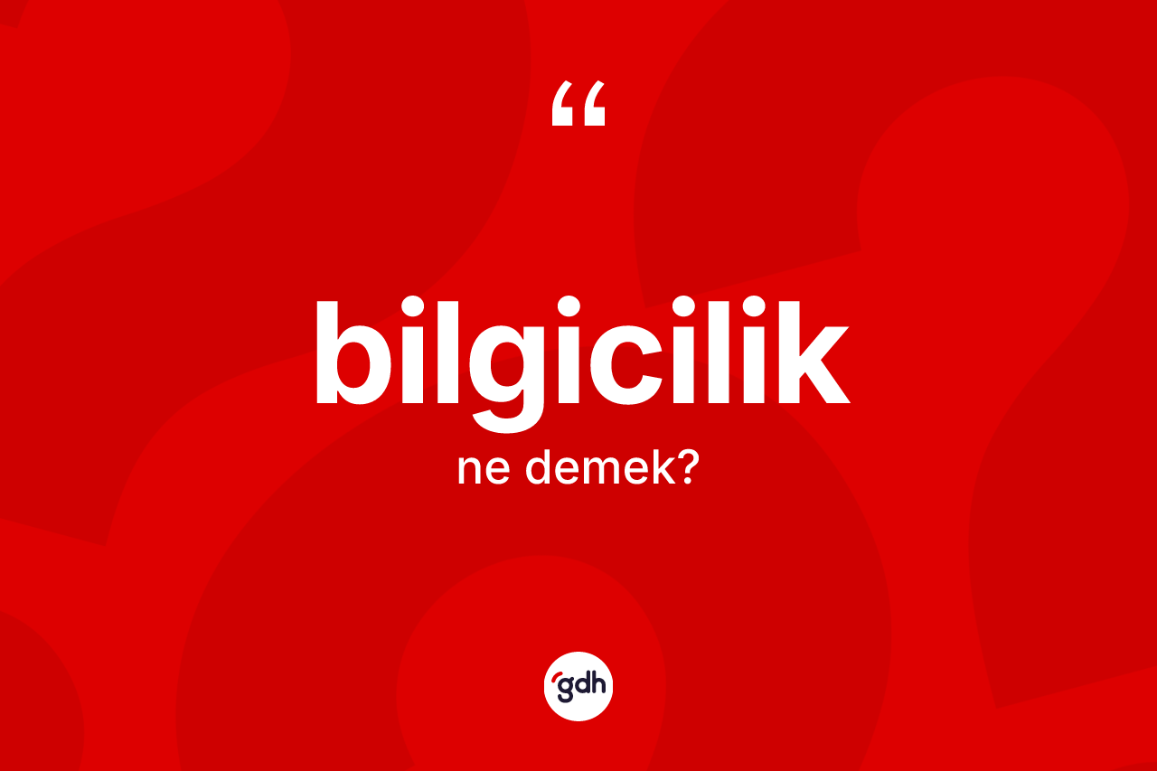 Bilgicilik kelimesinin sözlükteki tanımı nedir? Bilgiciliğin kısaca tanımı nedir?