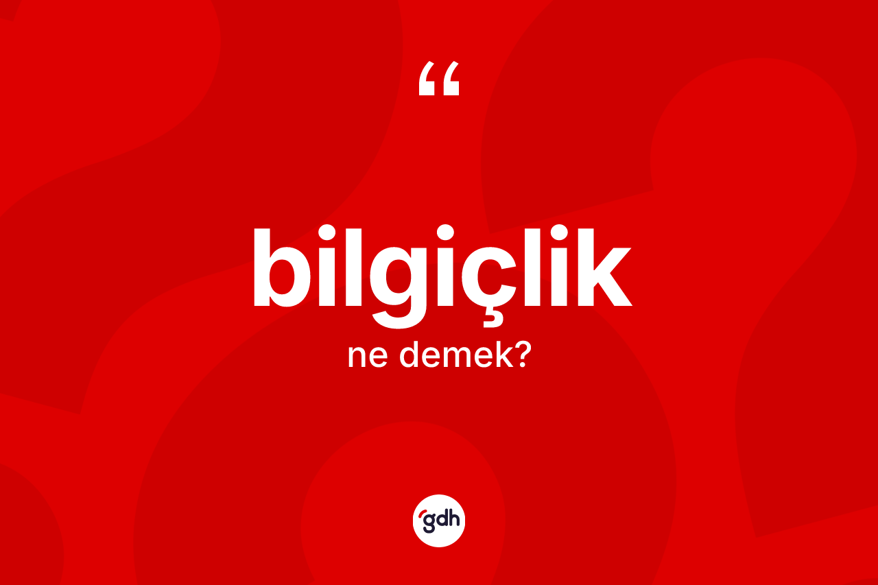 Bilgiçlik kelimesinin anlamı nedir?