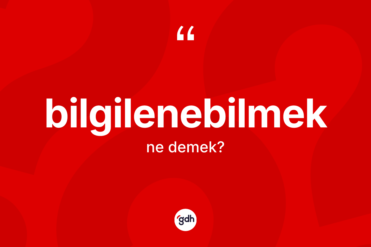 Bilgilenebilmek nedir?
