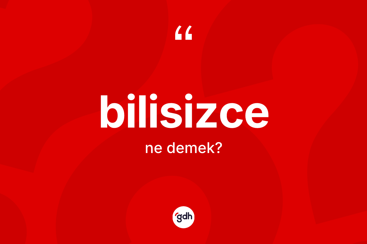 Bilisizce ne anlama gelir?
