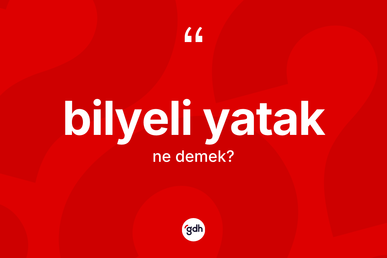 Bilyeli yatak kelimesinin anlamı nedir? Bilyeli yatağın TDK'ya göre anlamı nedir?